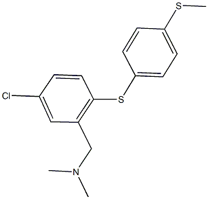 N-(5-chloro-2-{[4-(methylsulfanyl)phenyl]sulfanyl}benzyl)-N,N-dimethylamine 구조식 이미지