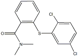 2-[(2,5-dichlorophenyl)sulfanyl]-N,N-dimethylbenzamide 구조식 이미지