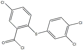 5-chloro-2-[(3,4-dichlorophenyl)sulfanyl]benzoyl chloride Structure