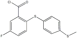 5-fluoro-2-{[4-(methylsulfanyl)phenyl]sulfanyl}benzoyl chloride Structure