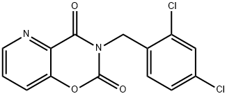 3-(2,4-dichlorobenzyl)-2H-pyrido[2,3-e][1,3]oxazine-2,4(3H)-dione Structure