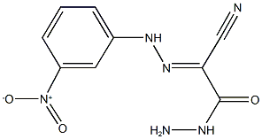 2-cyano-2-({3-nitrophenyl}hydrazono)acetohydrazide Structure