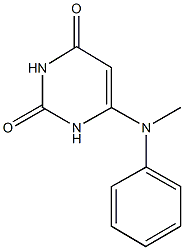 6-(methylanilino)-2,4(1H,3H)-pyrimidinedione Structure