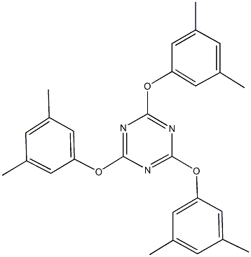 2,4,6-tris(3,5-dimethylphenoxy)-1,3,5-triazine Structure