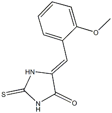 5-(2-methoxybenzylidene)-2-thioxo-4-imidazolidinone Structure