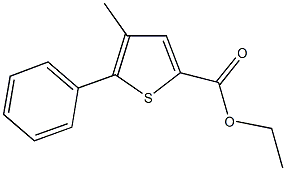 ethyl 4-methyl-5-phenyl-2-thiophenecarboxylate 구조식 이미지