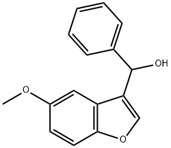 (5-methoxy-1-benzofuran-3-yl)(phenyl)methanol Structure