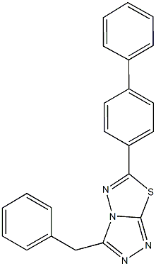 3-benzyl-6-[1,1'-biphenyl]-4-yl[1,2,4]triazolo[3,4-b][1,3,4]thiadiazole 구조식 이미지