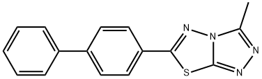 6-[1,1'-biphenyl]-4-yl-3-methyl[1,2,4]triazolo[3,4-b][1,3,4]thiadiazole Structure