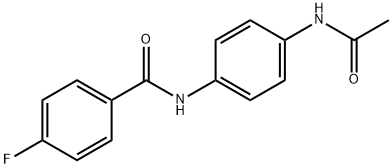 N-[4-(acetylamino)phenyl]-4-fluorobenzamide Structure