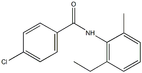 4-chloro-N-(2-ethyl-6-methylphenyl)benzamide Structure
