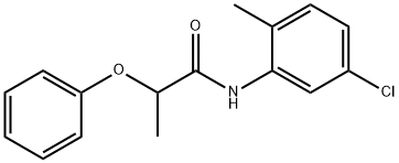 N-(5-chloro-2-methylphenyl)-2-phenoxypropanamide 구조식 이미지