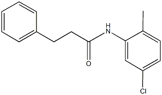 N-(5-chloro-2-methylphenyl)-3-phenylpropanamide 구조식 이미지