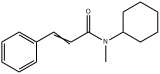 N-cyclohexyl-N-methyl-3-phenylacrylamide 구조식 이미지