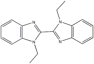 1,1'-diethyl-2,2'-bis(1H-benzimidazole) 구조식 이미지