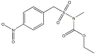 ethyl {4-nitrobenzyl}sulfonyl(methyl)carbamate Structure