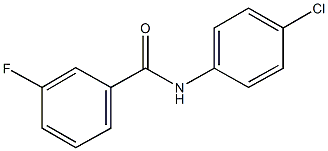 N-(4-chlorophenyl)-3-fluorobenzamide 구조식 이미지