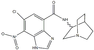 N-(1-azabicyclo[2.2.2]oct-3-yl)-6-chloro-7-nitro-1H-benzimidazole-4-carboxamide Structure