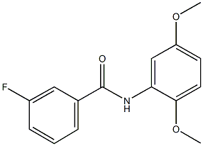 N-(2,5-dimethoxyphenyl)-3-fluorobenzamide Structure