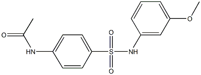 N-[4-({[3-(methyloxy)phenyl]amino}sulfonyl)phenyl]acetamide Structure