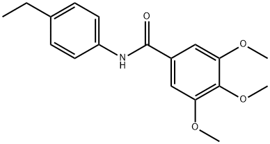 N-(4-ethylphenyl)-3,4,5-trimethoxybenzamide 구조식 이미지