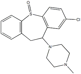 1-(8-chloro-5-oxido-10,11-dihydrodibenzo[b,f]thiepin-10-yl)-4-methylpiperazine 구조식 이미지