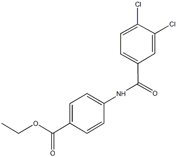 ethyl 4-[(3,4-dichlorobenzoyl)amino]benzoate Structure