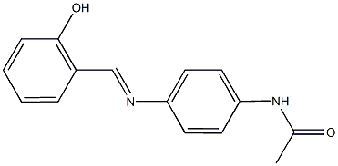 N-{4-[(2-hydroxybenzylidene)amino]phenyl}acetamide Structure