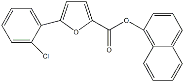 1-naphthyl 5-(2-chlorophenyl)-2-furoate 구조식 이미지