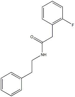 2-(2-fluorophenyl)-N-(2-phenylethyl)acetamide 구조식 이미지