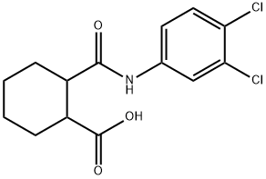 2-[(3,4-dichloroanilino)carbonyl]cyclohexanecarboxylic acid Structure