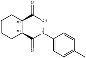 2-(4-toluidinocarbonyl)cyclohexanecarboxylic acid 구조식 이미지