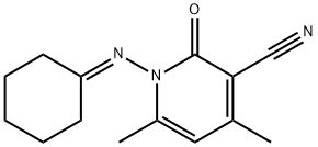1-(cyclohexylideneamino)-4,6-dimethyl-2-oxo-1,2-dihydro-3-pyridinecarbonitrile Structure