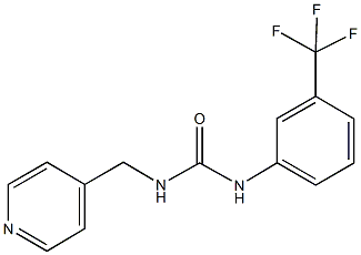 N-(4-pyridinylmethyl)-N'-[3-(trifluoromethyl)phenyl]urea 구조식 이미지