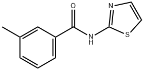 3-methyl-N-(1,3-thiazol-2-yl)benzamide 구조식 이미지
