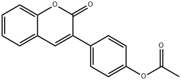 4-(2-oxo-2H-chromen-3-yl)phenyl acetate Structure