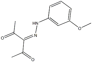 2,3,4-pentanetrione 3-[(3-methoxyphenyl)hydrazone] Structure