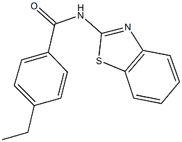 N-(1,3-benzothiazol-2-yl)-4-ethylbenzamide Structure