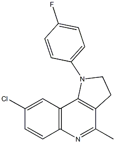 8-chloro-1-(4-fluorophenyl)-4-methyl-2,3-dihydro-1H-pyrrolo[3,2-c]quinoline Structure