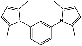 1-[3-(2,5-dimethyl-1H-pyrrol-1-yl)phenyl]-2,5-dimethyl-1H-pyrrole Structure