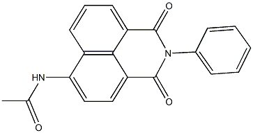 N-(1,3-dioxo-2-phenyl-2,3-dihydro-1H-benzo[de]isoquinolin-6-yl)acetamide 구조식 이미지