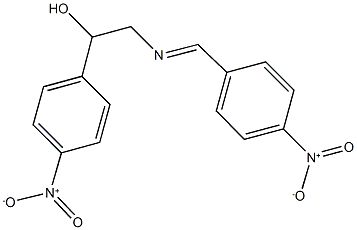 2-({4-nitrobenzylidene}amino)-1-{4-nitrophenyl}ethanol 구조식 이미지