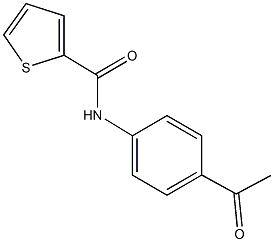 N-(4-acetylphenyl)thiophene-2-carboxamide 구조식 이미지