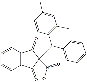 2-[(2,4-dimethylphenyl)(phenyl)methyl]-2-nitro-1H-indene-1,3(2H)-dione Structure