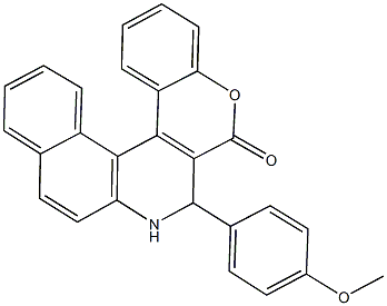 3-(4-methoxyphenyl)-3,4-dihydro-2H-benzo[f]chromeno[3,4-c]quinolin-2-one Structure