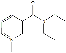 3-(Diethylcarbamoyl)-1-methylpyridinium Structure
