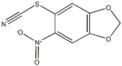 6-nitro-1,3-benzodioxol-5-yl thiocyanate 구조식 이미지