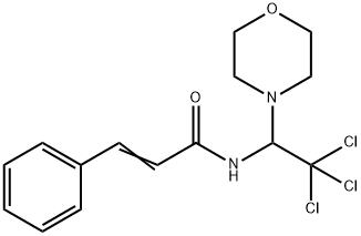 3-phenyl-N-[2,2,2-trichloro-1-(4-morpholinyl)ethyl]acrylamide 구조식 이미지