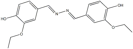 3-ethoxy-4-hydroxybenzaldehyde (3-ethoxy-4-hydroxybenzylidene)hydrazone Structure