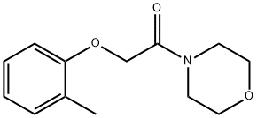 4-[(2-methylphenoxy)acetyl]morpholine Structure